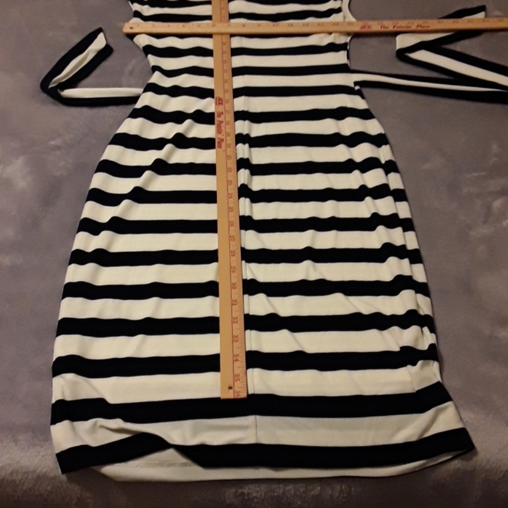 Ralph Lauren dress 4. Long. Navy blue/white stripe - Picture 4 of 6